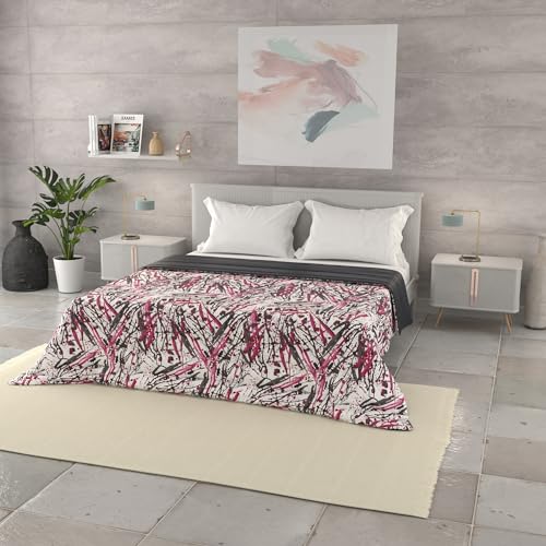 Italian Bed Linen Sommer Steppdecke Basic, Mikrofaser, Crazy, 250x240cm von Italian Bed Linen