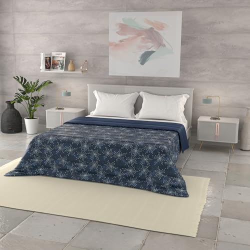 Italian Bed Linen Sommer Steppdecke Basic, Mikrofaser, Fireworks, 250x240cm von Italian Bed Linen