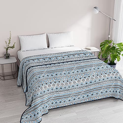 Italian Bed Linen Sommer-Steppdecke Basic, Mikrofaser, Indien, Doppelbett von Italian Bed Linen