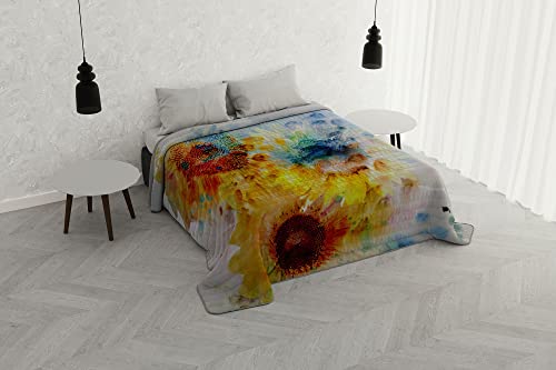 Italian Bed Linen Sommer-Steppdecke mit Digitaldruck, Motiv: Autoräume, Mikrofaser, SD-10, Doppelbett von Italian Bed Linen