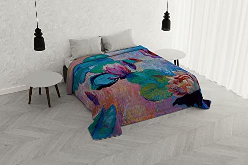 Italian Bed Linen Sommer-Steppdecke mit Digitaldruck, Motiv: Autoräume, Mikrofaser, SD-11, Doppelbett von Italian Bed Linen