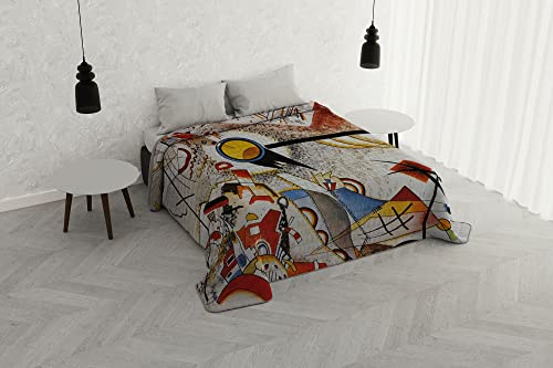 Italian Bed Linen Sommer-Steppdecke mit Digitaldruck, Motiv: Autoräume, Mikrofaser, SD-63, Doppelbett von Italian Bed Linen