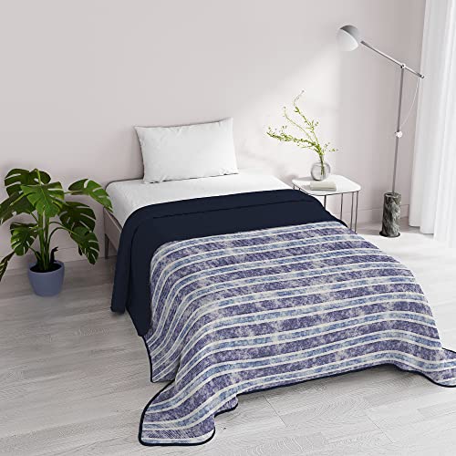Italian Bed Linen Steppdecke Fantasy, Mikrofaser, für den Sommer, 1,5 Personen, Jeansstripes von Italian Bed Linen