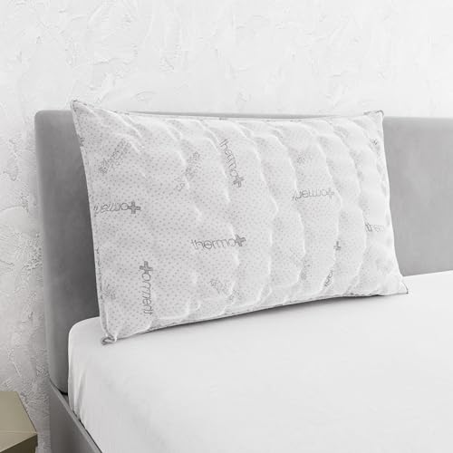 Italian Bed Linen Wärmebehandeltes Kopfkissen, 45 x 75 cm von Italian Bed Linen