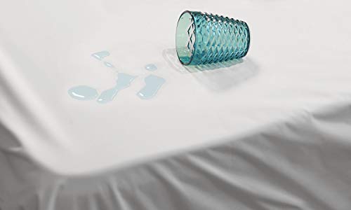 Italian Bed Linen Wasserdichets Untenbettlaken, Mikrofaser, weiß, Einzelbett von Italian Bed Linen