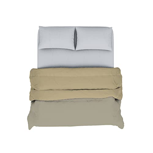 Italian Bed Linen Winter Bettdecke Italy, Creme/Turteltaube, 250x200cm von Italian Bed Linen