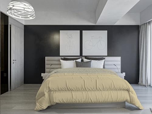Italian Bed Linen Winterdecke, feuerfest, zweifarbig, Taupe/Creme, 260 x 260 cm Italian Bed Linen Winterdecke, feuerfest, zweifarbig, Taupe/Creme, 260 x 260 cm von Italian Bed Linen