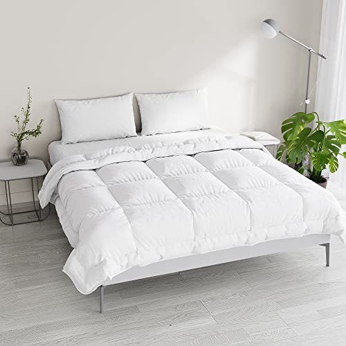 Italian Bed Linen Winter Bettdecke zweifarbig, Weiss/Weiss, 250x200cm von Italian Bed Linen