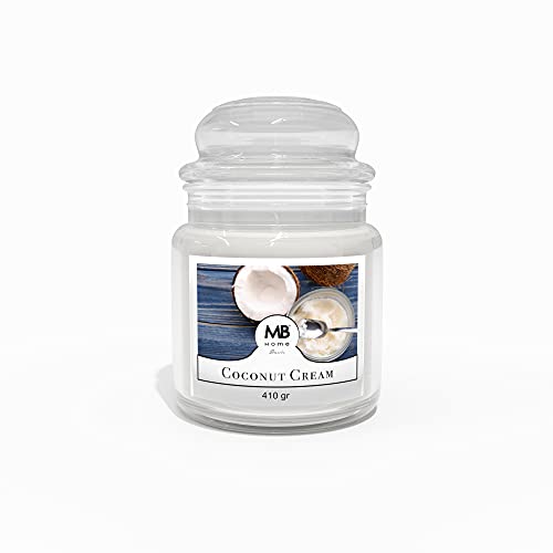 Kerzen "MB Home Basic”, 410GSM, Coconut Cream von Italian Bed Linen