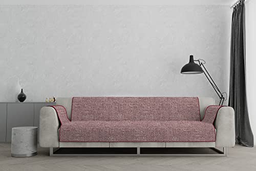 Komfort-Sofabezug, rutschfest, hergestellt in Italien, Bordeaux, 4-Sitzer von Italian Bed Linen
