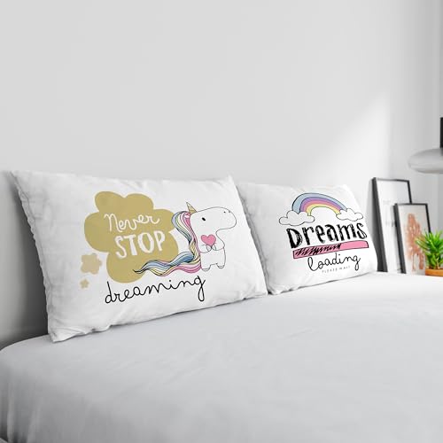 PR-58 Kissenbezüge aus 100% Baumwolle, Digitaldruck, 1 Paar von Italian Bed Linen