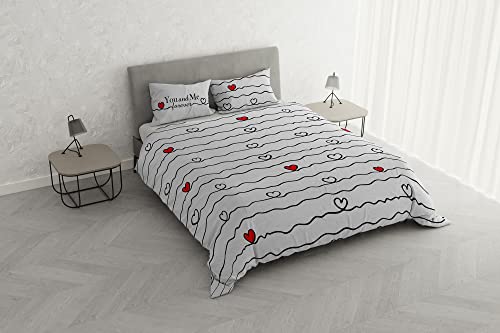 Shine Bettwäsche-Set mit Digitaldruck, hergestellt in Italien, Doppelbett, 02 von Italian Bed Linen