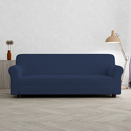 Sogni e capricci CD-PR-BLU SCURO-3P “Pretty” Sofa Abdeckung, Dunkel blau, 3 Plätze von Italian Bed Linen