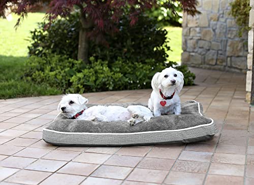 Sogni e capricci Hund und Katz 4 Jahreszeiten Kissen, hell Grau, 78x58x12cm, Polyester, Sogni e capricci Hund und Katz 4 Jahreszeiten Kissen, hell Grau, 78x58x12cm, Polyester, von Italian Bed Linen