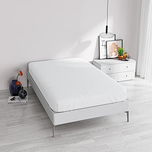 Spannbettlaken Elegant, 35 cm, weiß, für Einzelbett von Italian Bed Linen