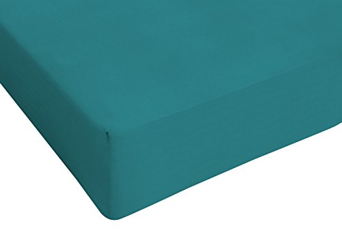 Max color STMXVERDEBOTTIGLIA2P Betttuch 25cm Ecke, 100% Baumwolle, Flasche grün, Doppelte von Italian Bed Linen