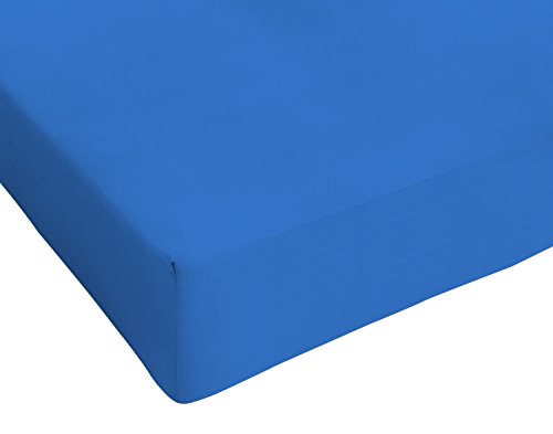 Max color STMXROYAL2P Betttuch 25cm Ecke, 100% Baumwolle, royal, Doppelte von Italian Bed Linen