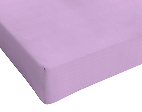 Max color STMXLILLA1P Betttuch 25cm Ecke, 100% Baumwolle, Lila, Einzelne von Italian Bed Linen