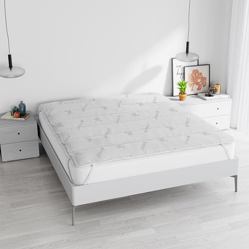 Topper Made in Italy mit Gummibändern, Tencel, 160 x 195 cm von Italian Bed Linen