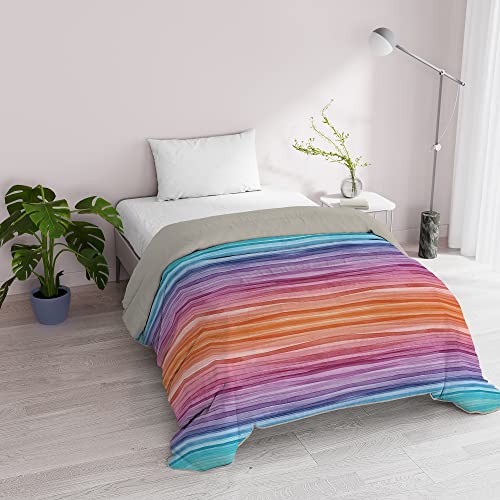 Italian Bed Linen Wintersteppdecke “Basic”, Rainbow, 200x245 cm von Italian Bed Linen