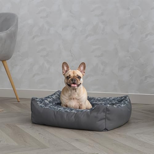 Zoe Bett für Hunde und Katzen, Kissen, gepolstert, aus weichem Fleece, warm, handwaschbar, Größe 62 x 50 cm von Italian Bed Linen