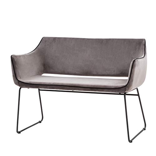 Italian Concept House Sofa mit Struktur aus Metall, Tubolare und Sackleinen aus Stoff, Asche, einzigartig von Cribel