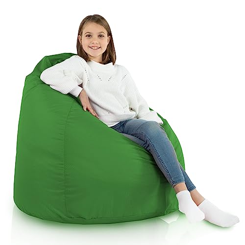 Italpouf Sitzsack XL, Riesensitzsack, Sitzkissen, Indoor & Outdoor, Sitzsack Sessel für Kinder und Erwachsene, EPS Perlen Füllung, Abnehmbarer Bezug, Wasserdicht, Zertifiziert, Grün von Italpouf