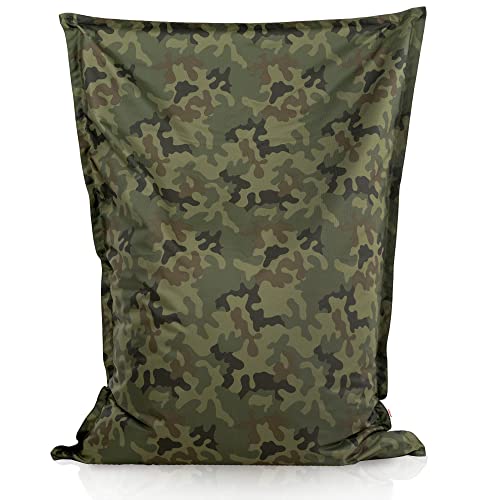 Italpouf Sitzsack XL Riesensitzsack, Sitzkissen, Indoor & Outdoor, Sitzsack Sessel für Kinder, EPS Perlen Füllung, Abnehmbarer Bezug, Waschmaschinenreinigung, Wasserdicht, Moro von Italpouf