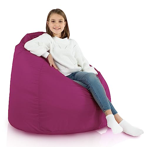 Italpouf Sitzsack XL, Riesensitzsack, Sitzkissen, Indoor & Outdoor, Sitzsack Sessel für Kinder und Erwachsene, EPS Perlen Füllung, Abnehmbarer Bezug, Wasserdicht, Zertifiziert, Fuchsie von Italpouf