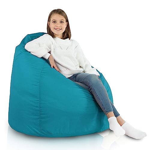 Italpouf Sitzsack XL, Riesensitzsack, Sitzkissen, Indoor & Outdoor, Sitzsack Sessel für Kinder und Erwachsene, EPS Perlen Füllung, Abnehmbarer Bezug, Wasserdicht, Zertifiziert, Blau von Italpouf