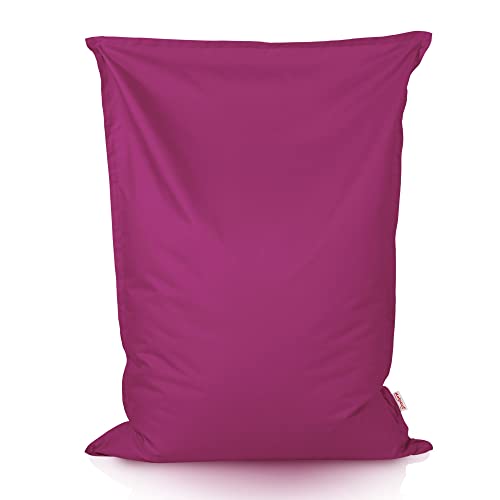 Italpouf Sitzsack XL Riesensitzsack, Sitzkissen, Indoor & Outdoor, Sitzsack Sessel für Kinder, EPS Perlen Füllung, Abnehmbarer Bezug, Waschmaschinenreinigung, Wasserdicht, Fuchsia von Italpouf