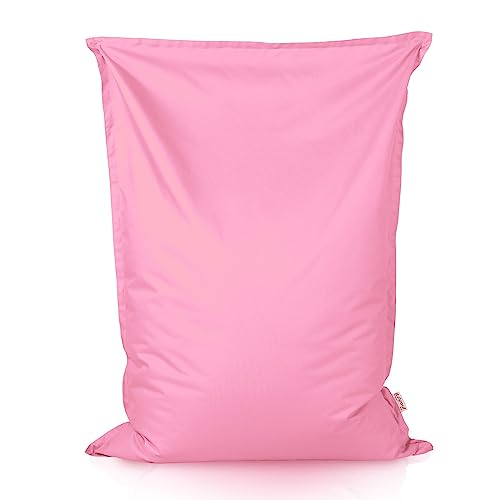 Italpouf Sitzsack XL Riesensitzsack, Sitzkissen, Indoor & Outdoor, Sitzsack Sessel für Kinder, EPS Perlen Füllung, Abnehmbarer Bezug, Waschmaschinenreinigung, Wasserdicht, Hellrosa von Italpouf