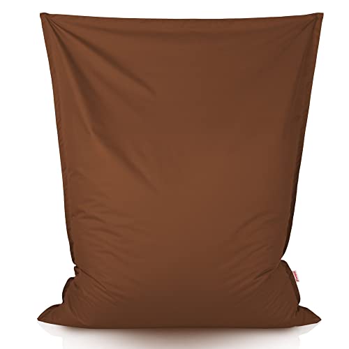 Italpouf Sitzsack XXL Riesensitzsack, Sitzkissen, Indoor & Outdoor, Sitzsack Sessel für Erwachsene, EPS Perlen Füllung, Abnehmbarer Bezug, Waschmaschinenreinigung, Wasserdicht, Braun von Italpouf