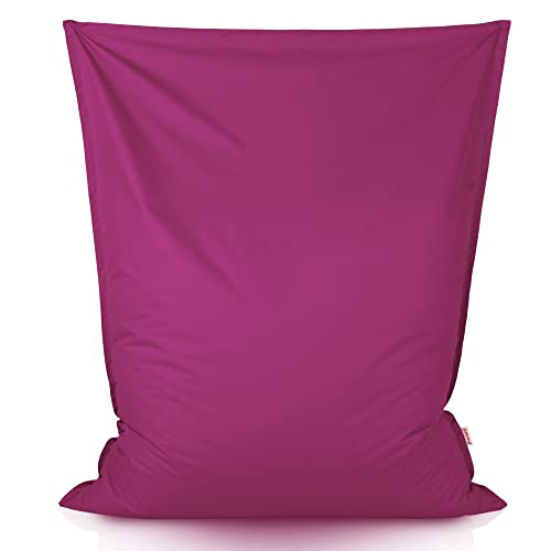 Italpouf Sitzsack XXL Riesensitzsack, Sitzkissen, Indoor & Outdoor, Sitzsack Sessel für Erwachsene, EPS Perlen Füllung, Abnehmbarer Bezug, Waschmaschinenreinigung, Wasserdicht, Fuchsia von Italpouf