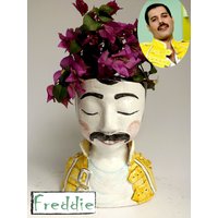 Vasenhalter Serie "Music Icons" - "Freddy" Pv/Mi 02 von ItalyCeramicsArt