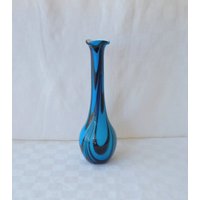 Seltene 15" Murano Glas Vase, Schwere Dekoration, Blumenständer, Blumenvase, Blu Farbe Weihnachtsgeschenk, Geschenk Für Mama Hochzeitsgeschenk von ItalyVintageDream