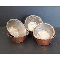 Seltene Besondere Kupfer Kupferform Küchenutensilien Geschirr Puddingform Küchenwerkzeuge Gebäck Formen Rustikales Dekor von ItalyVintageDream