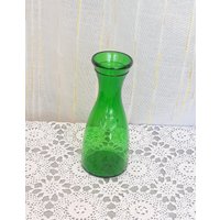 Vintage Italien Weinflasche Grün Glas Dekanter Blumenvase Sammelflaschen Bar Möbel Restaurant Bauernhaus Rustikales Haus von ItalyVintageDream