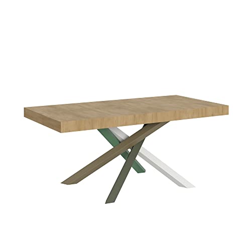 Itamoby Volantis Tisch ausziehbar Tischplatte Eiche Natur 90x180 gestreckt 284 Rahmen 4/A von Itamoby
