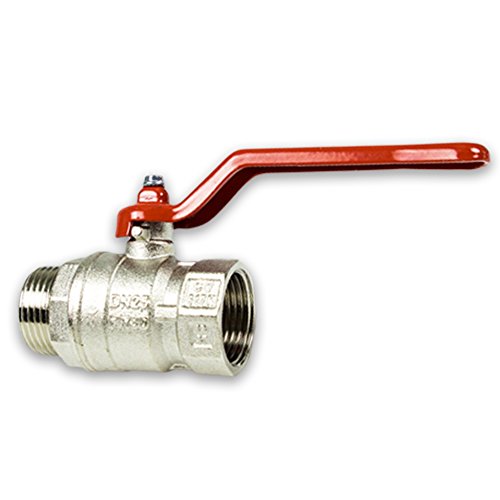 Messing Kugelhahn mit Hebel 1 1/4''IG - 1 1/4''AG [DN32-DN32] von Itap