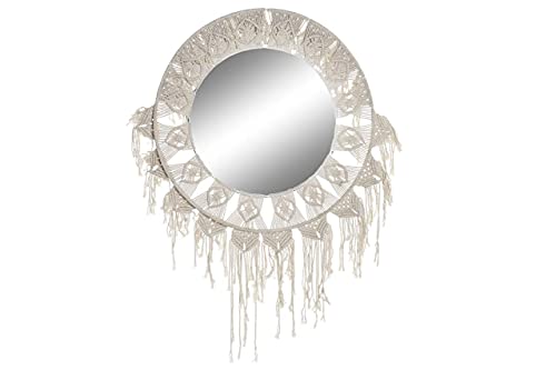 Item Internacional Spiegel aus Baumwolle, 75 x 2 x 75, Weiß, ES-171097 von Item Internacional