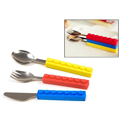 Itian 3 Stück Besteck aus Edelstahl für Kinder und Erwachsene,Campingbesteck,Platzsparendes Besteck von Itian