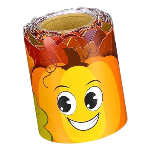 10 m Kürbisblatt-Bordüre, Pinnwand-Bordüre, dekorativer Aufkleber, Erntedankfest, Erntedankfest, Klassenzimmer, Herbsttafel 10 m Kürbisblatt-Bordüre, Pinnwand-Bordüre, dekorativer Aufkleber, Erntedankfest, Erntedankfest, Klassenzimmer, Herbsttafel von Itkcozcg