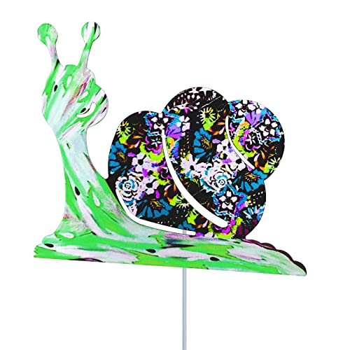 17 Zoll Garten Stakes Snail Metall Schilder Kunst Dekoration Yard Outdoor Ornamente Pot Stick Weg Patio Rasengarten Stakes Dekorative Dekorative von Itkcozcg