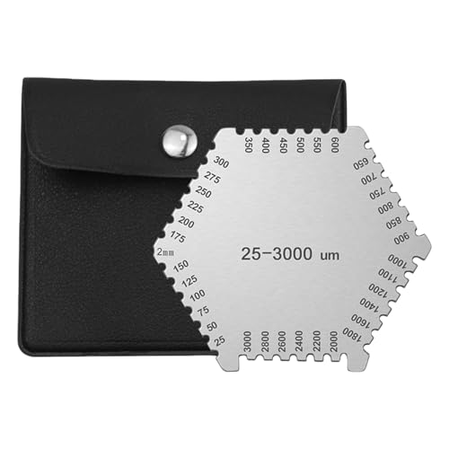 25-3000um Hexagon Wet Film Kammfarbe Dicke Messgeräte Manuelle Messdicke Messgeräte Präzisionsmesswerkzeug Professionelles Beschichtung Tool von Itkcozcg