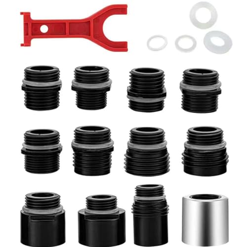 360 Grad Schwebungen Spülen Sprüher Kopfadapter Zubehör Mit Abziehen Von Wasserhähne Stabiler Kunststoffkonstruktion Verwenden Küchenarmaturenkopf Adapter Set von Itkcozcg
