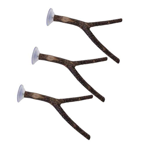 Itkcozcg 3Pack Durabilitätsvogelstand Holz Vogelsteche Stand Polen Haustier Trainingsinstrument Käfigzubehör Haustierspielzeug Regulierbare Papageien von Itkcozcg