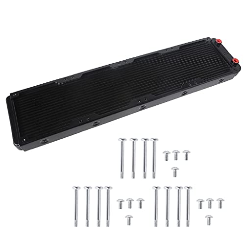 480 Mm 18 Rohr Computer Wasserkühlkühler G1/4 Weibliche Gewinde Wärme Dissipation Für Computer PC CPU Wasserkühlsystem Aluminiumkühler von Itkcozcg