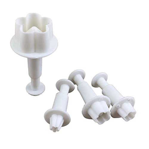 4pcs Blütenblätter Form Dichtung Küchenzubehör Fondant Cutter Keks Keks Kuchenform Kuchen Dekorieren Werkzeuge Keksschneider Zum Backen Von Plastik von Itkcozcg