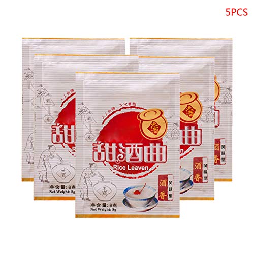 5 Packs Chinesischer Reiswein Fermentation Starter Sauerteig Pulvergeschmack Herstellung Home Brewing Hefe Hefeextrakt Pulver von Itkcozcg